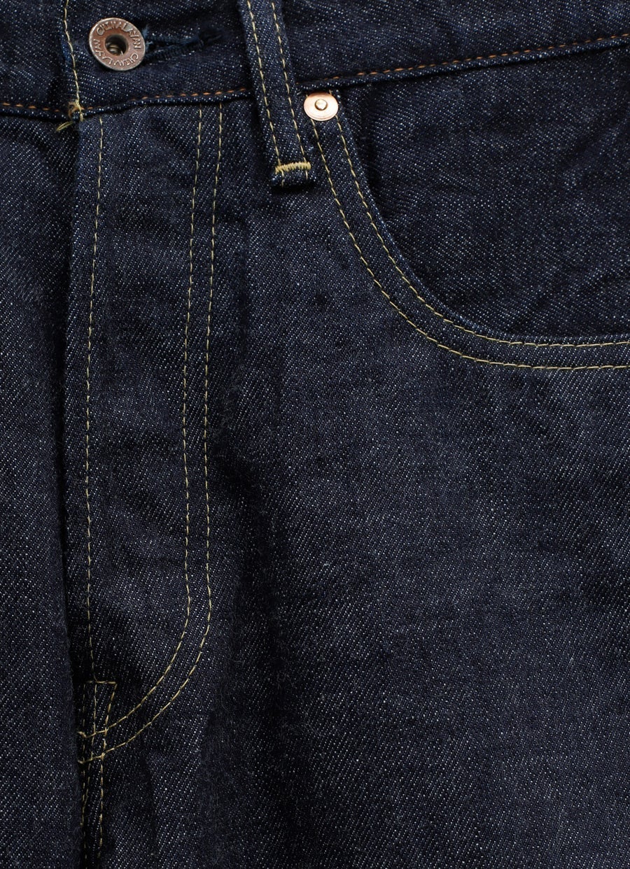 13.5oz Blue Denim Wide Straight Cut
