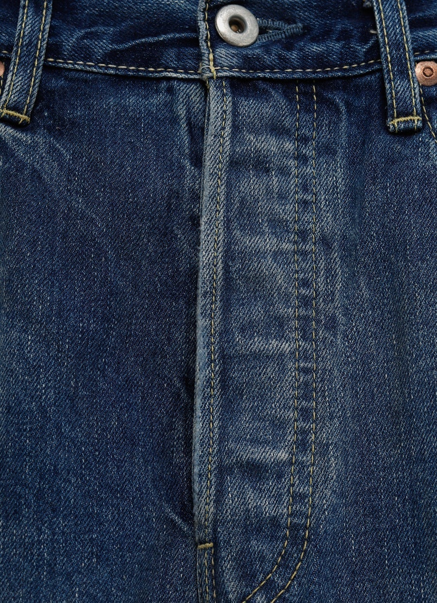 Selvedge Denim Vintage Straight Cut Jeans for Wome