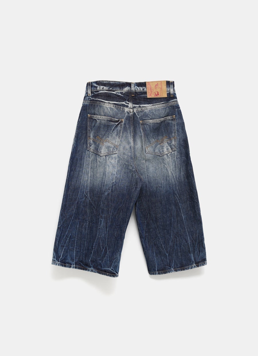 Zip Jean Shorts