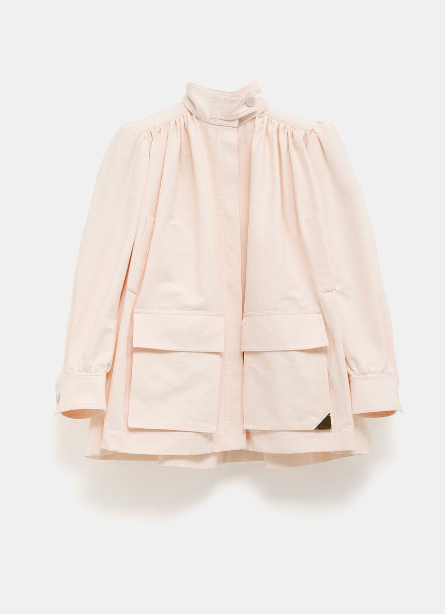 High-Neck Utilitarian Jacket