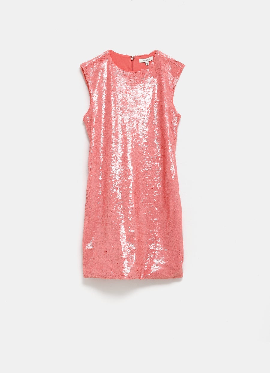 Sequin Mini Shift Dress