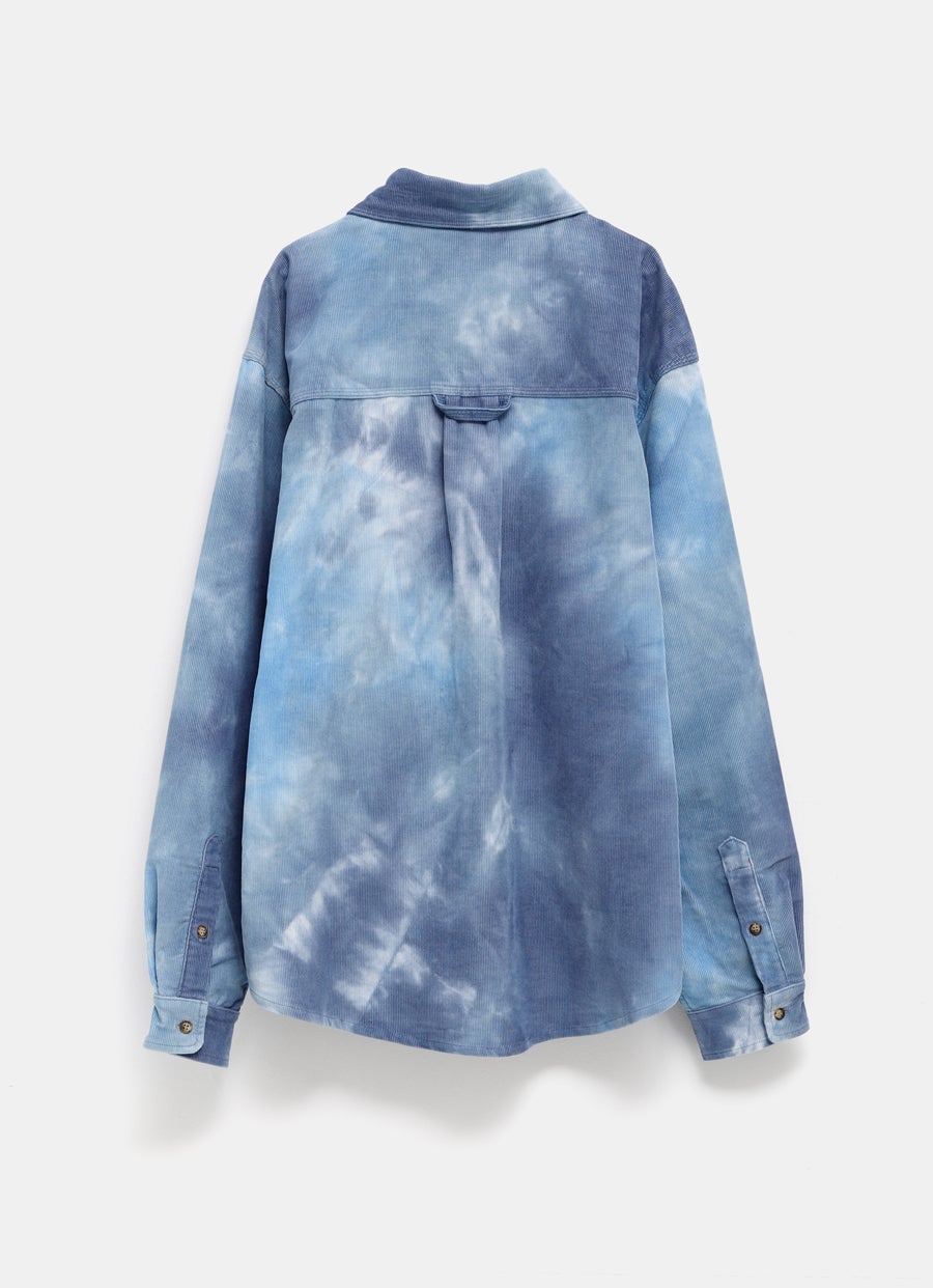 Unisex Tie-Dye Corduroy Overshirt