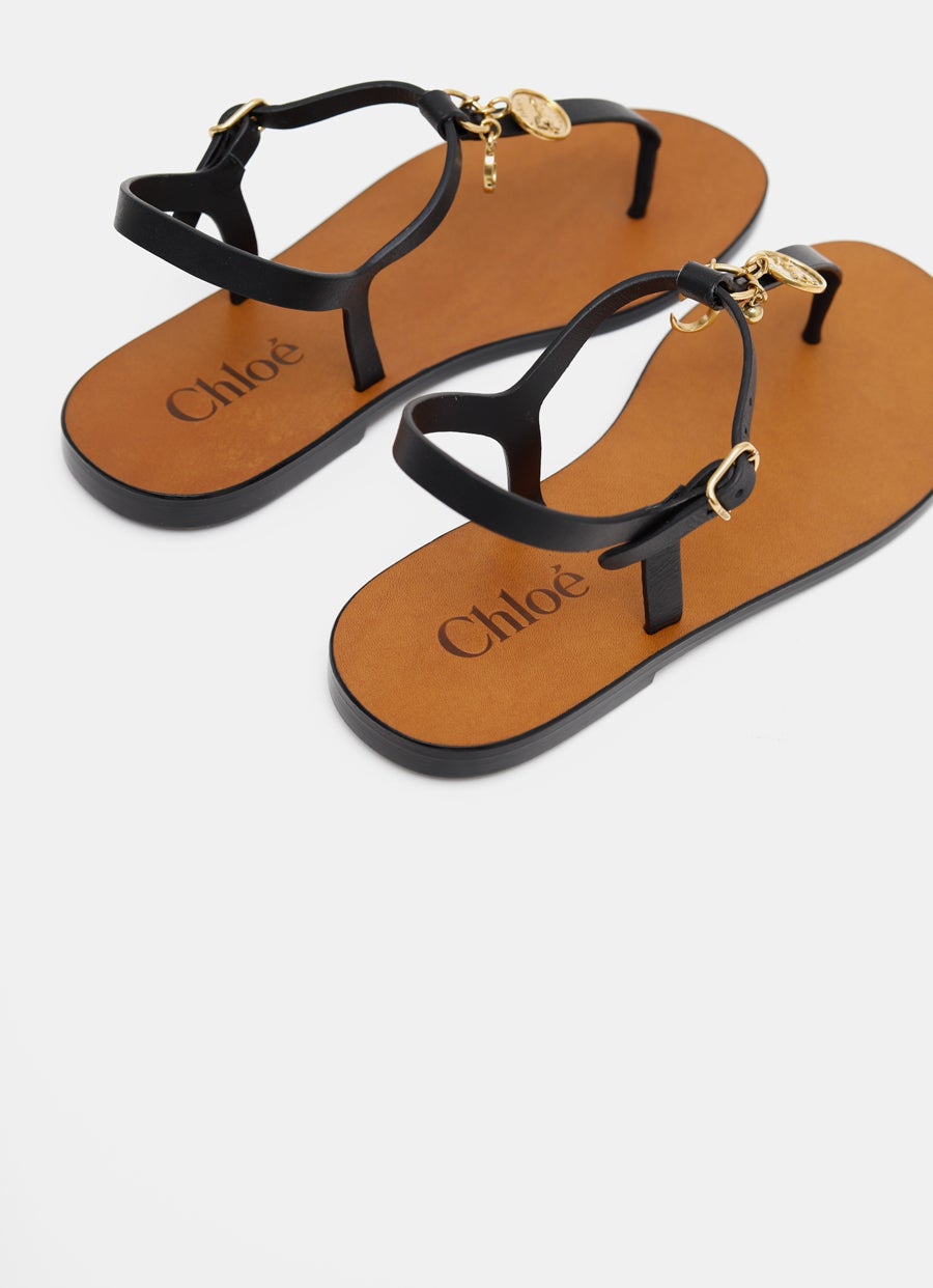 Flat Sandal with Charms