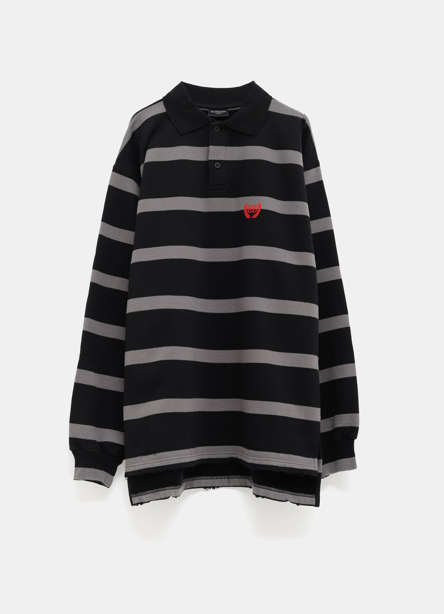 Laurel Classic Long Sleeve Oversized Polo for Men