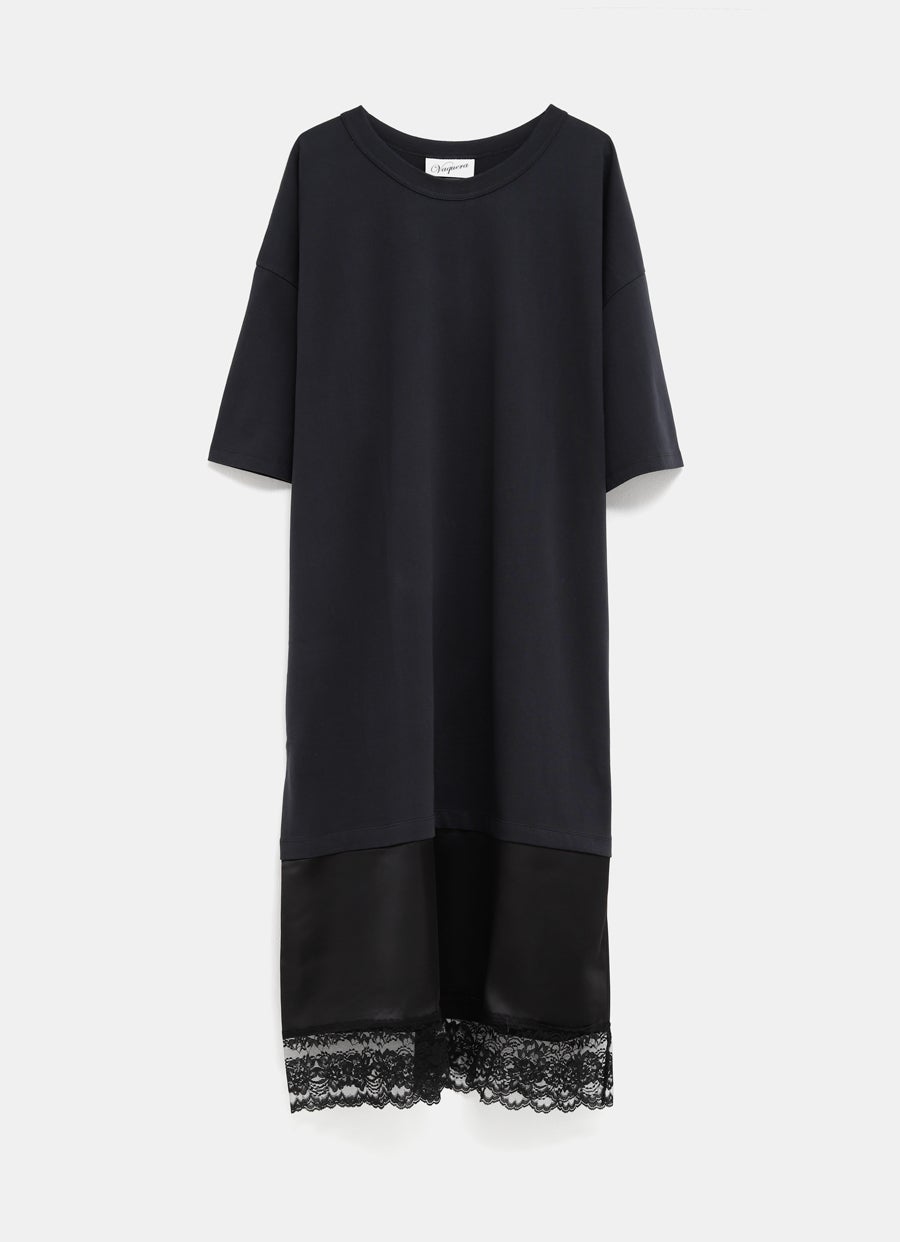 T-Shirt Dress with Lace