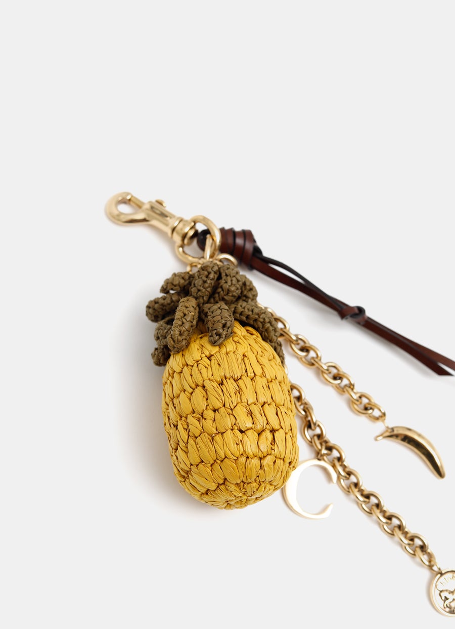 Pineapple Bag Charm Keyring
