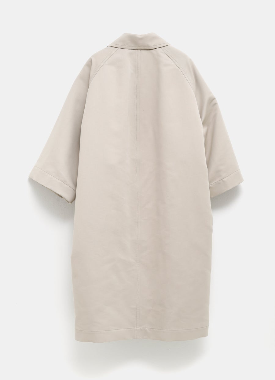 Silk and Cotton Twill Coat