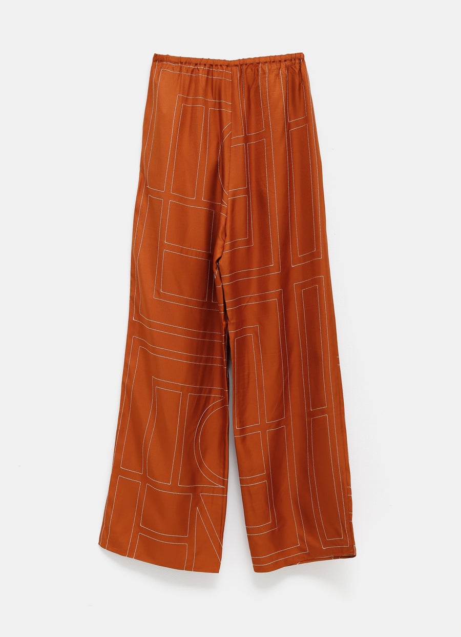 Monogram Silk PJ Bottoms