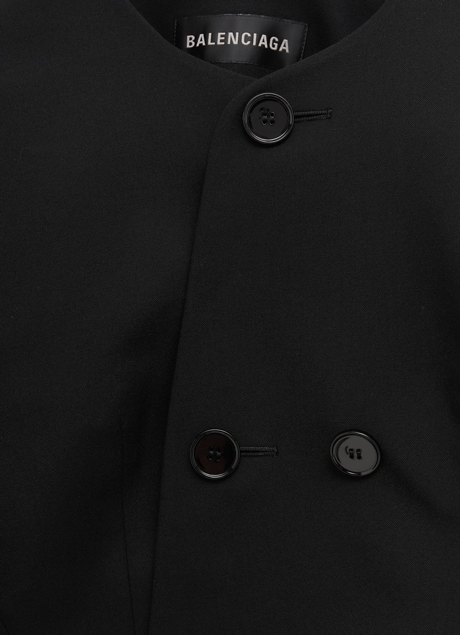Wool Cropped Jacket for Women