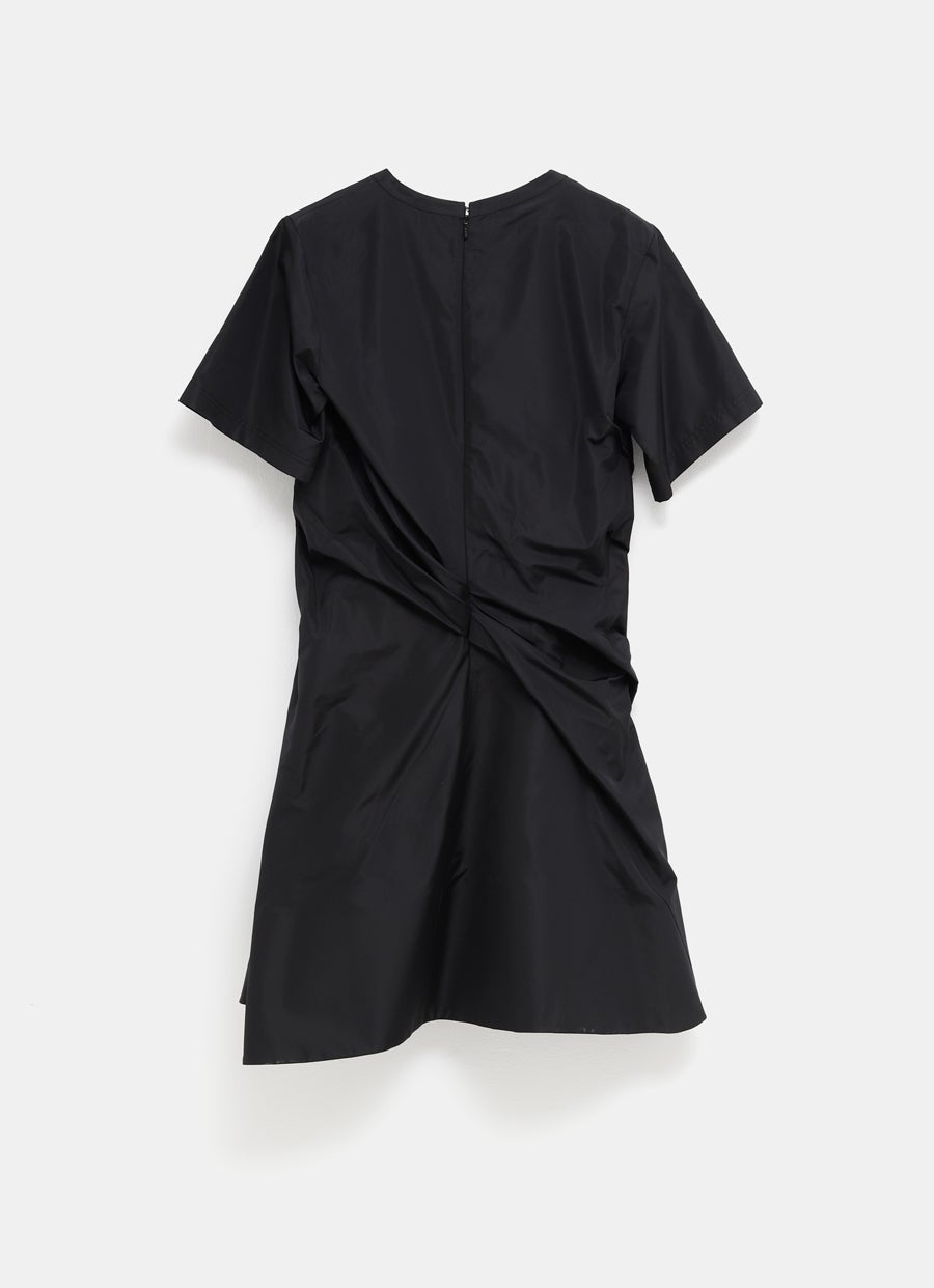 Twisted Dress in Silk Blend Taffeta