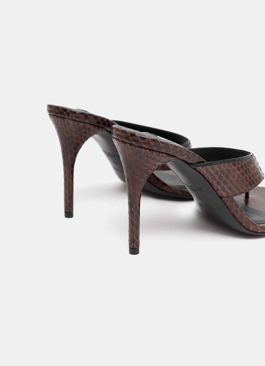Infradito Thong Mules in Elaphe