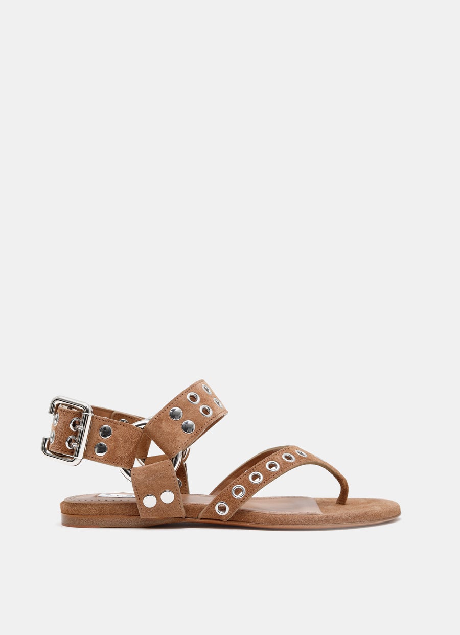 Thong Sandal in Suede