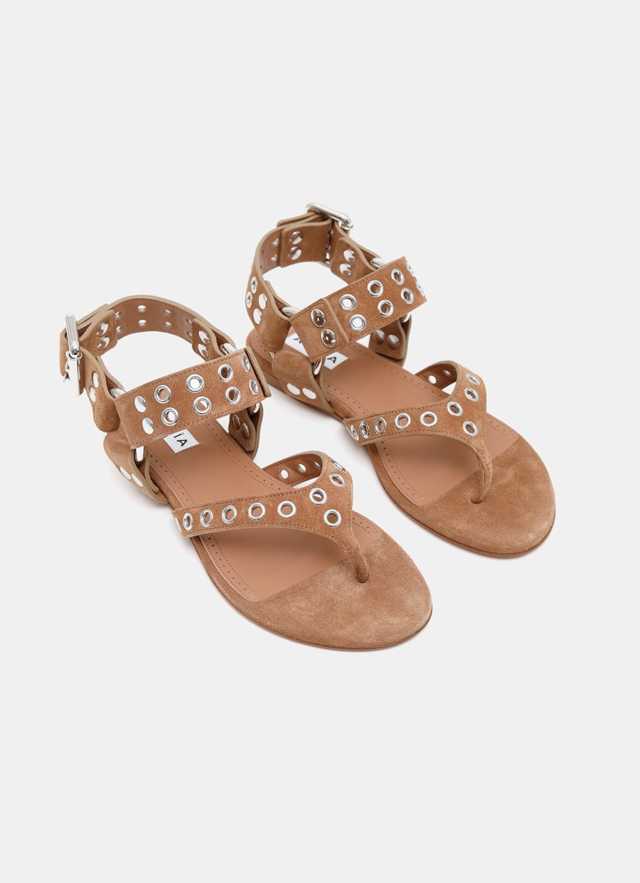 Thong Sandal in Suede