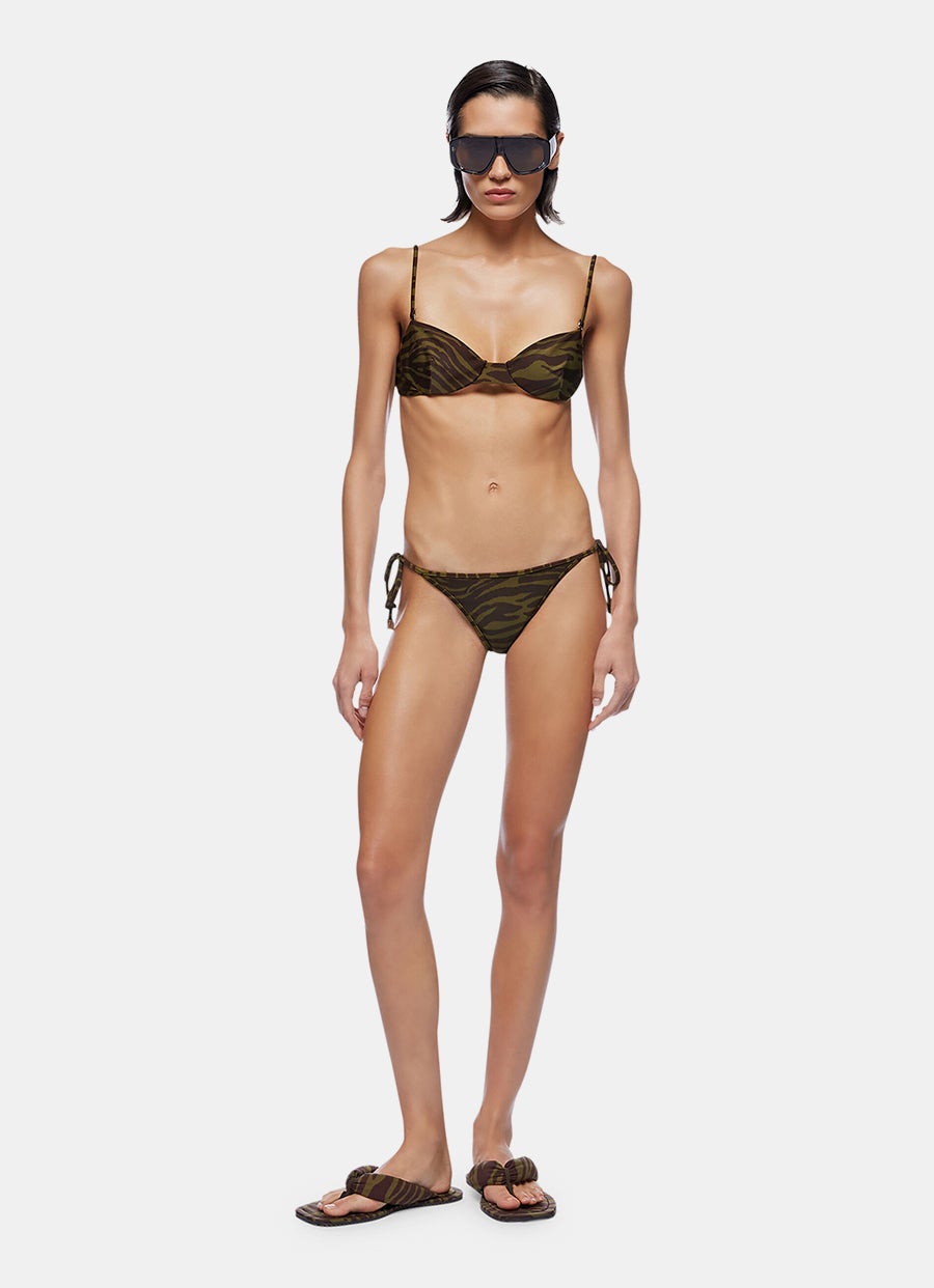 Zebra-print Bikini Set