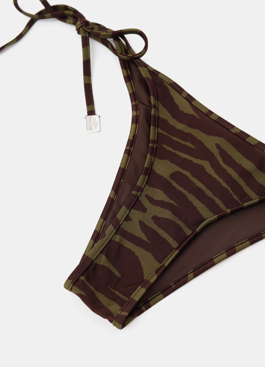 Zebra-print Bikini Set