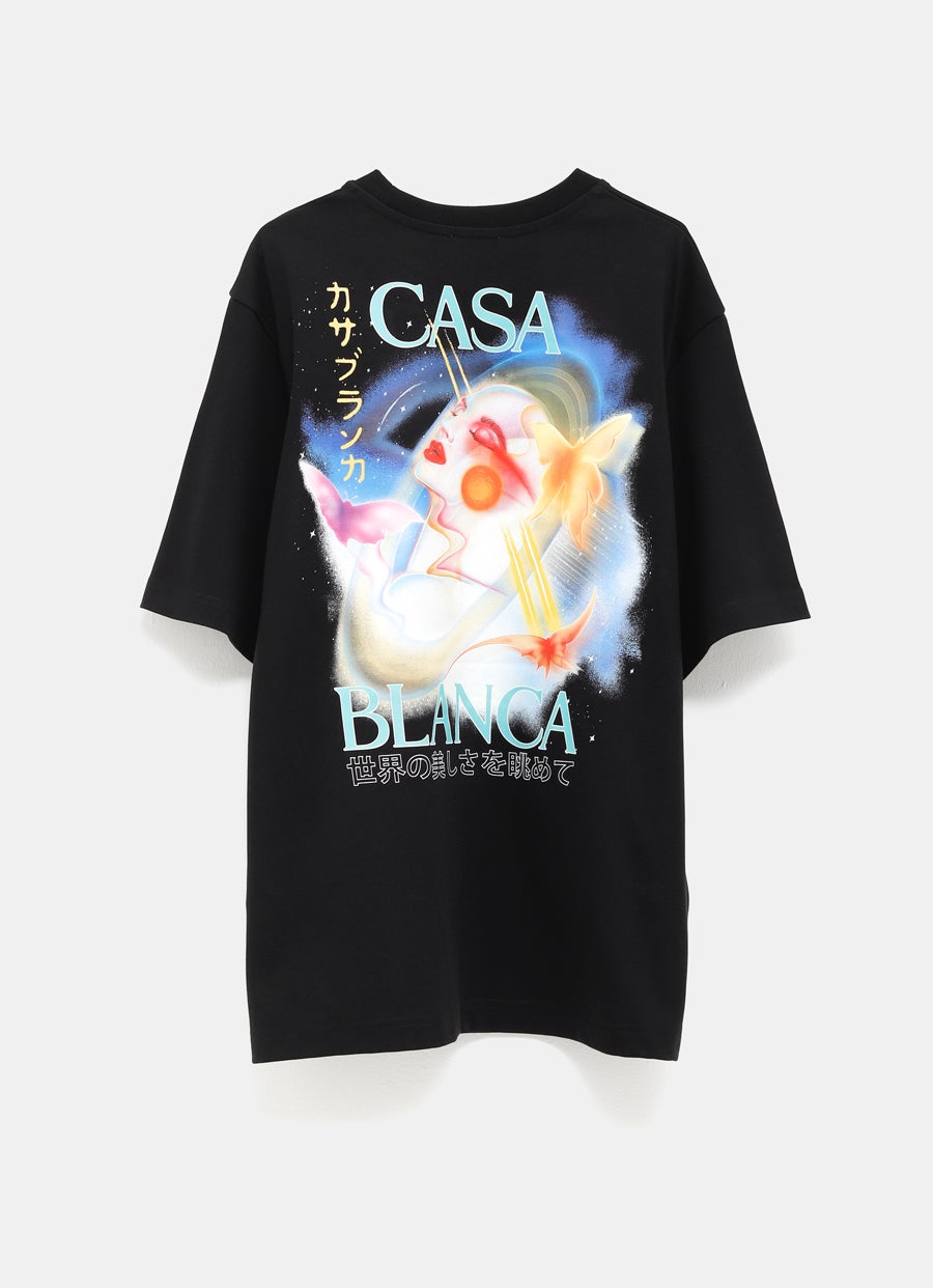 Galactic Connection Printed Oversize T-shirt