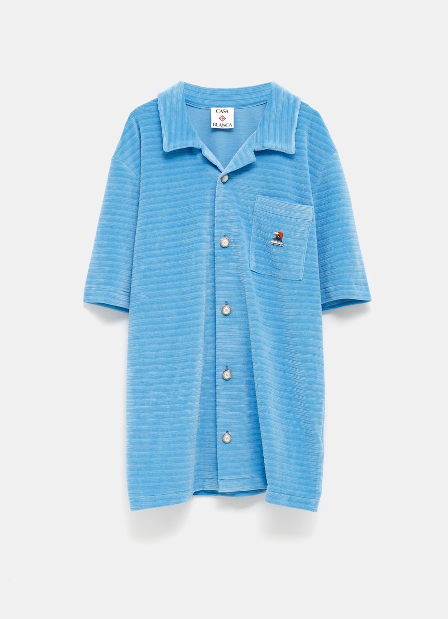 Drop Needle Velour Shirt