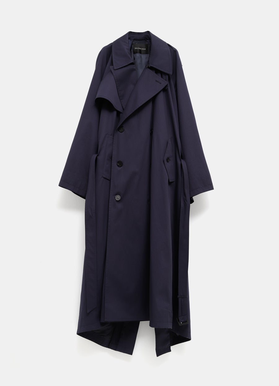 Draped Neck Trench