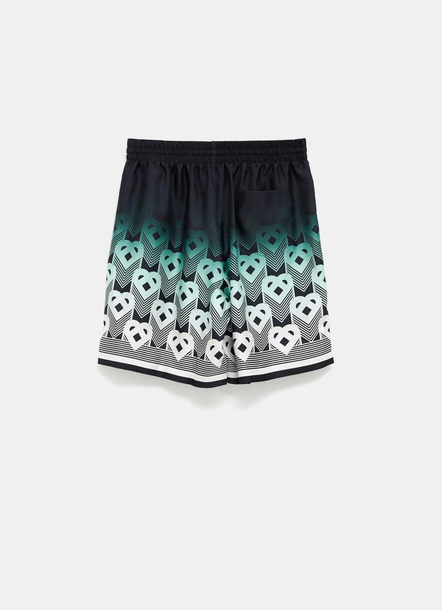 Gradient Monogram Silk Shorts