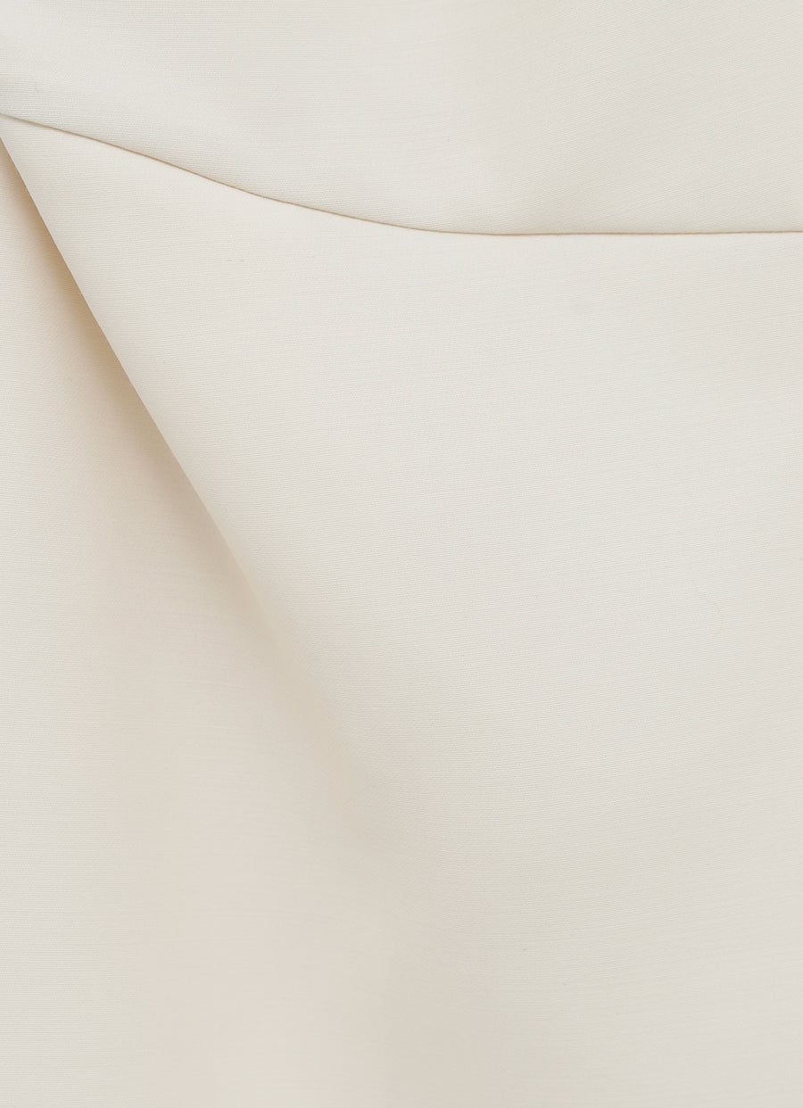 Lightweight Wool Blend Halter Dress
