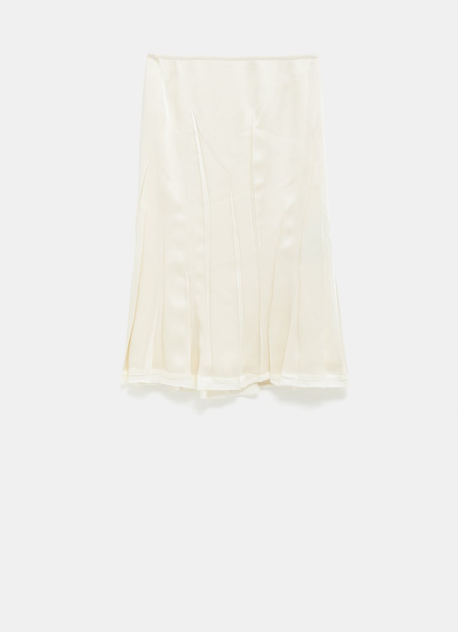 Envers Satin Flared Skirt