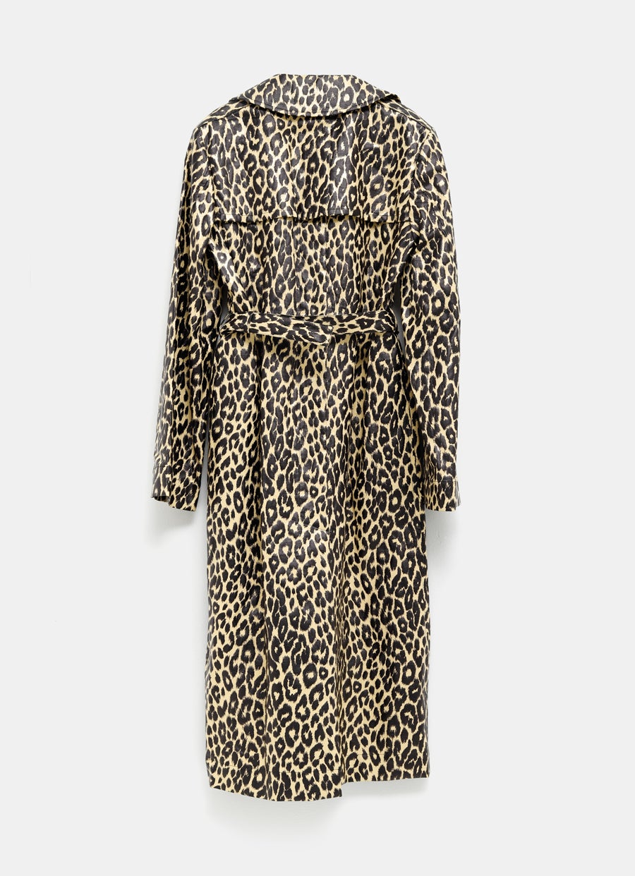 Leopard Trench Coat