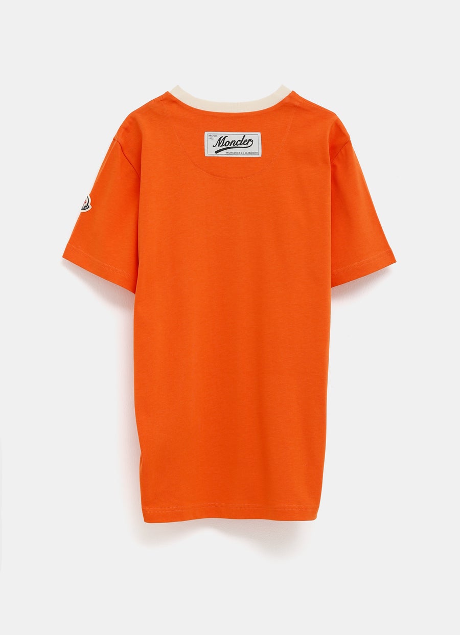 Embroidered Logo V-Neck T-Shirt for Men