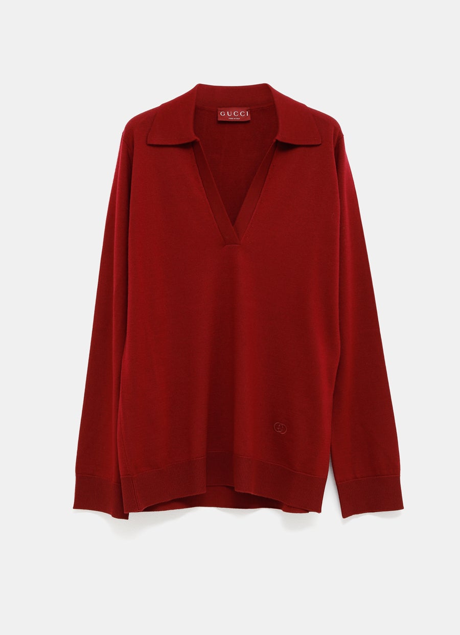 Long Sleeve Polo Top