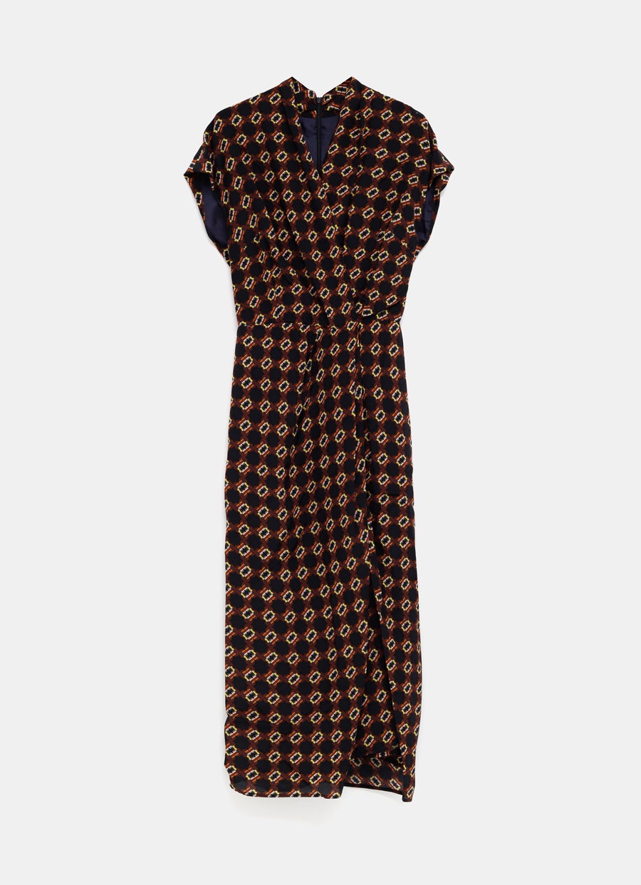 Draped Midi Dress