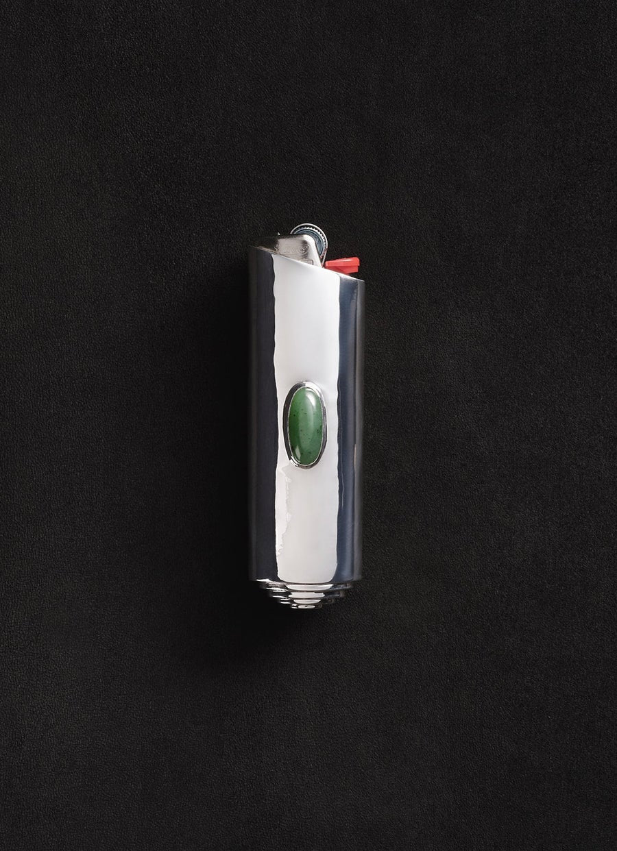 Cyclops Lighter Case with Jade Stone