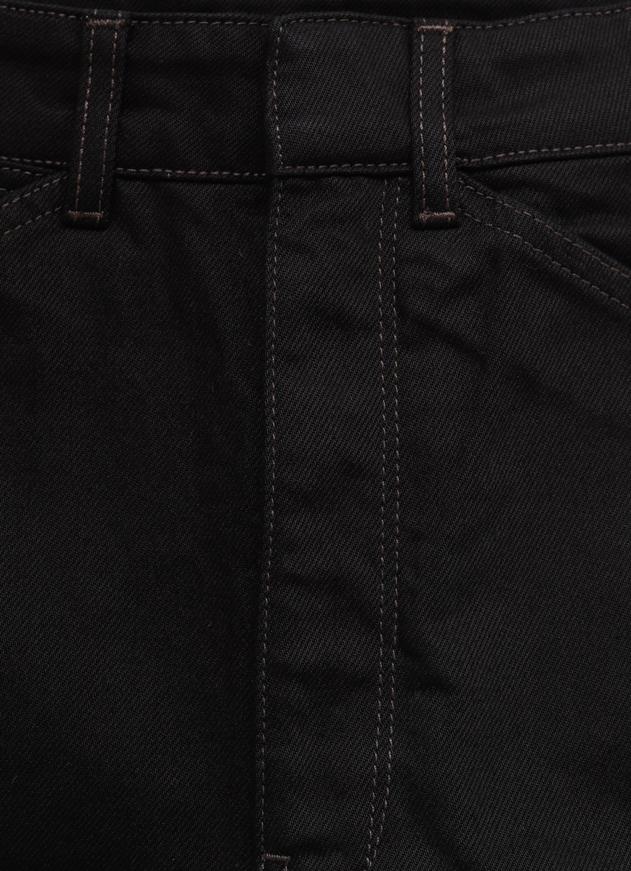 High Waisted Curved Pants