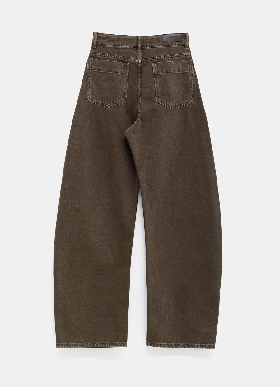 High Waisted Curved Pants