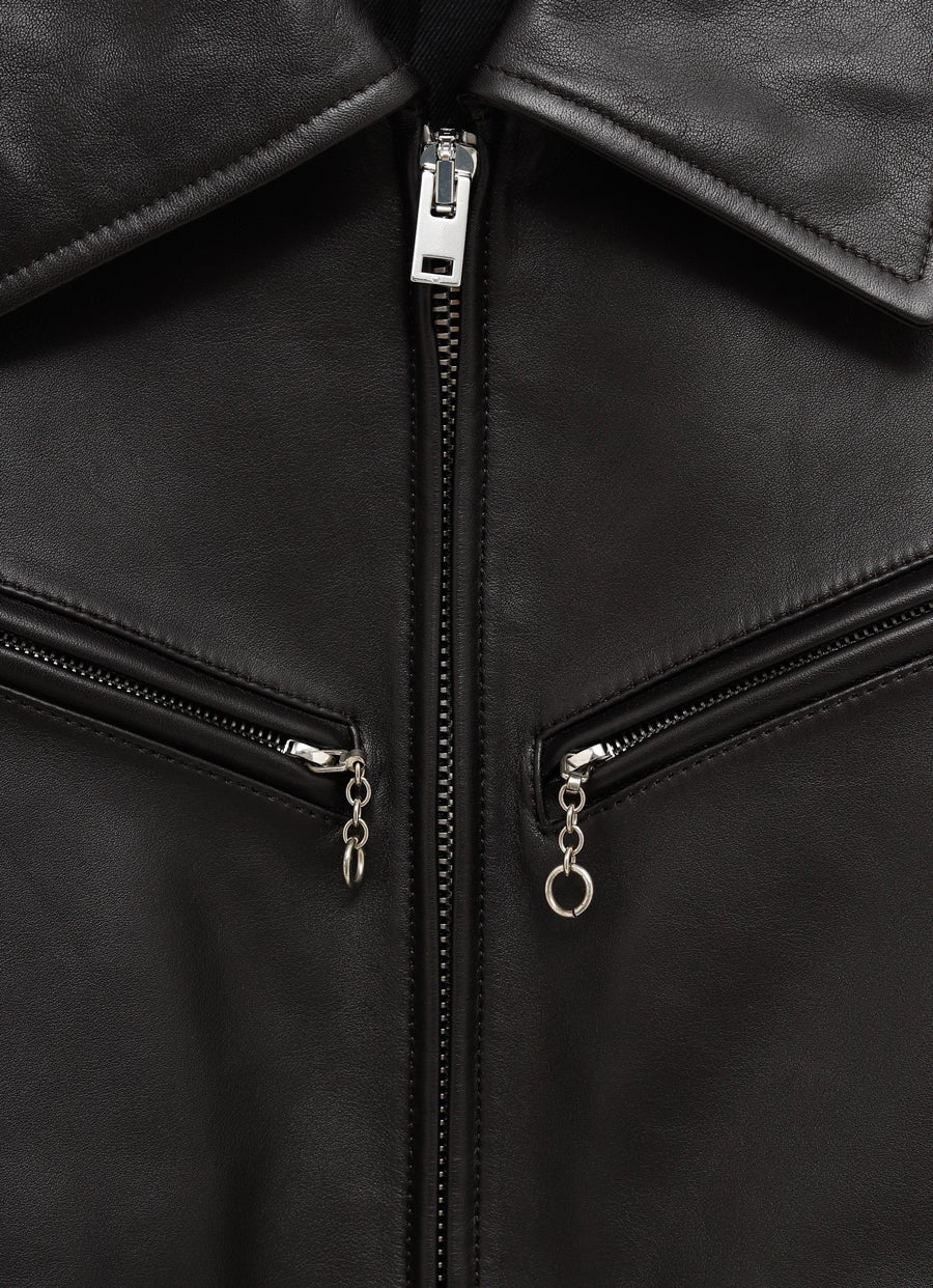 Boxy Leather Jacket