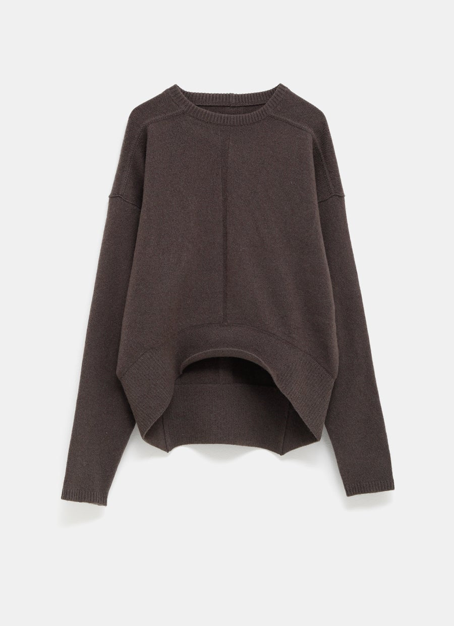 Curved Hem Sweater