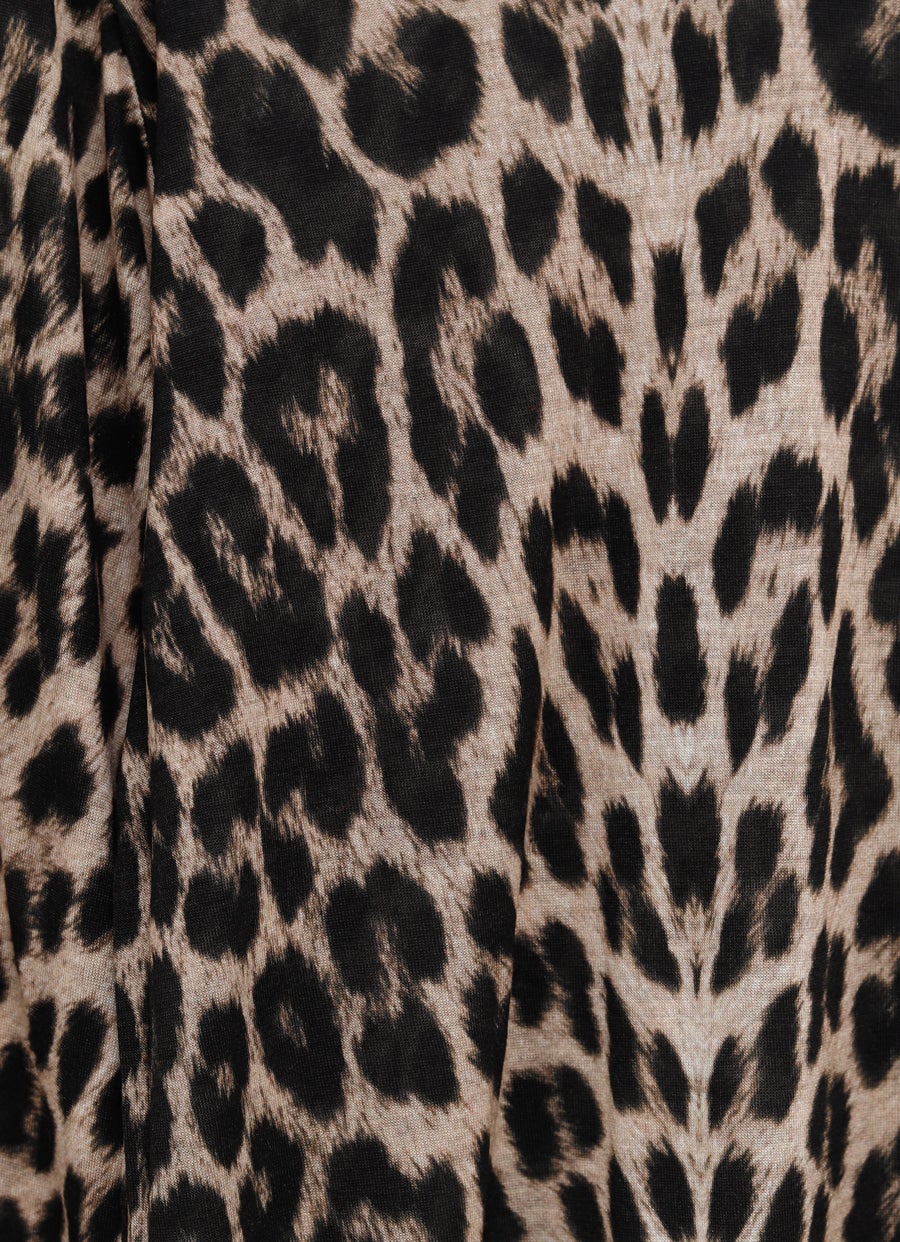 Long Sleeve Leopard Tee