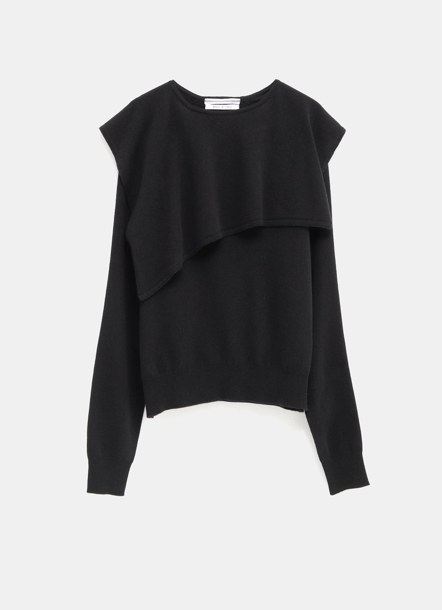 Flannel Sailor Collar Sweater