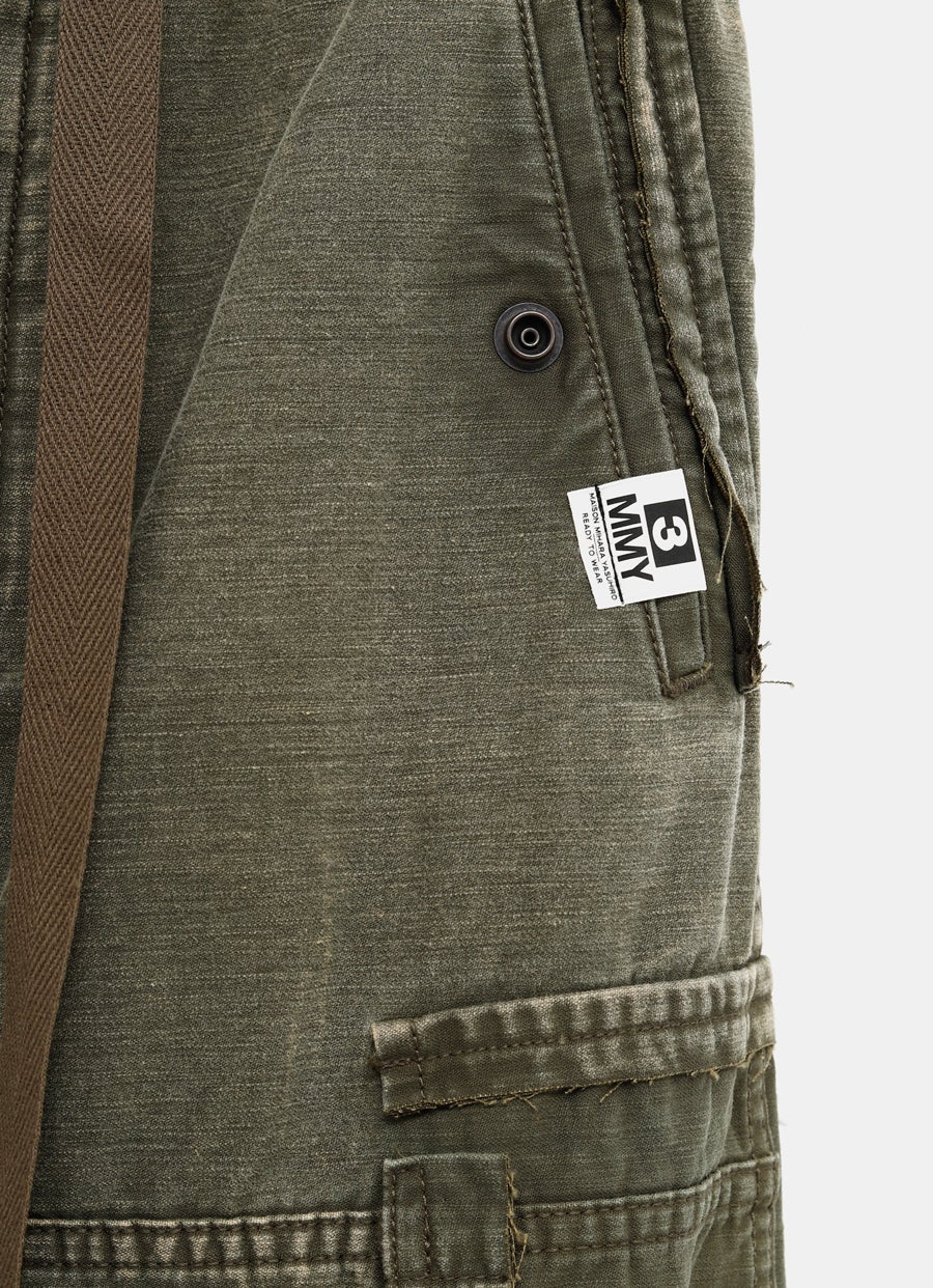 Cotton Satin Cargo Pants for Men