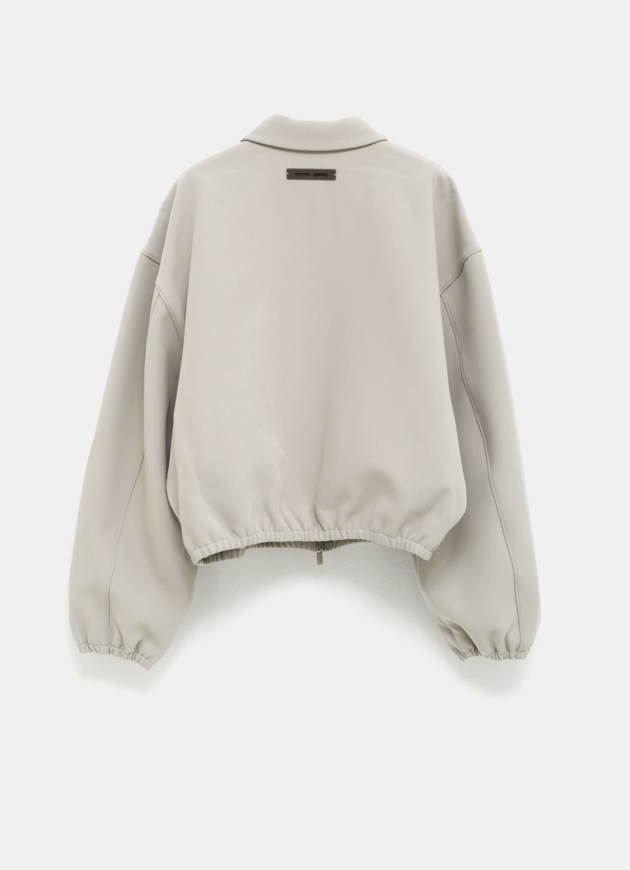 Bonded Canvas Zip-Up Jacket