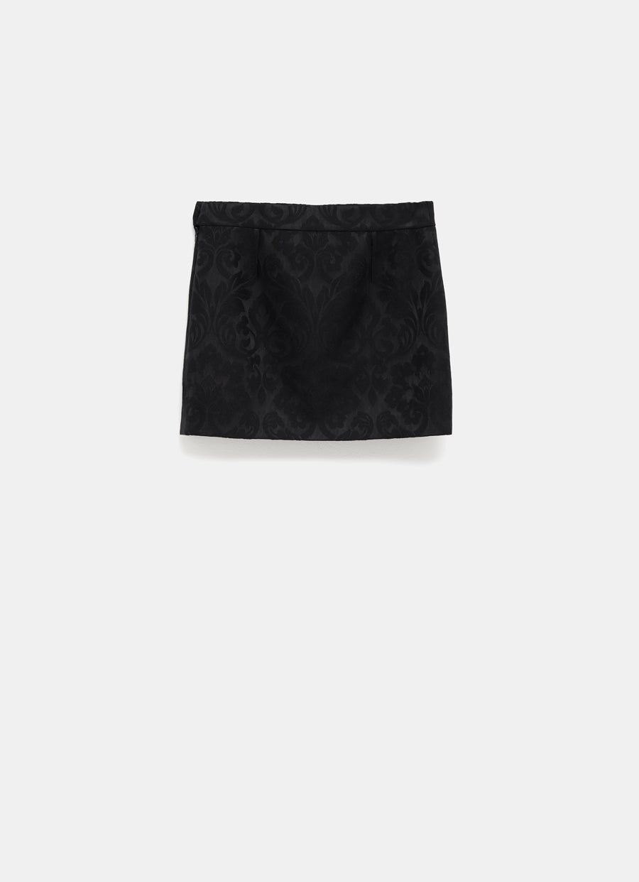 Straight Mini Skirt