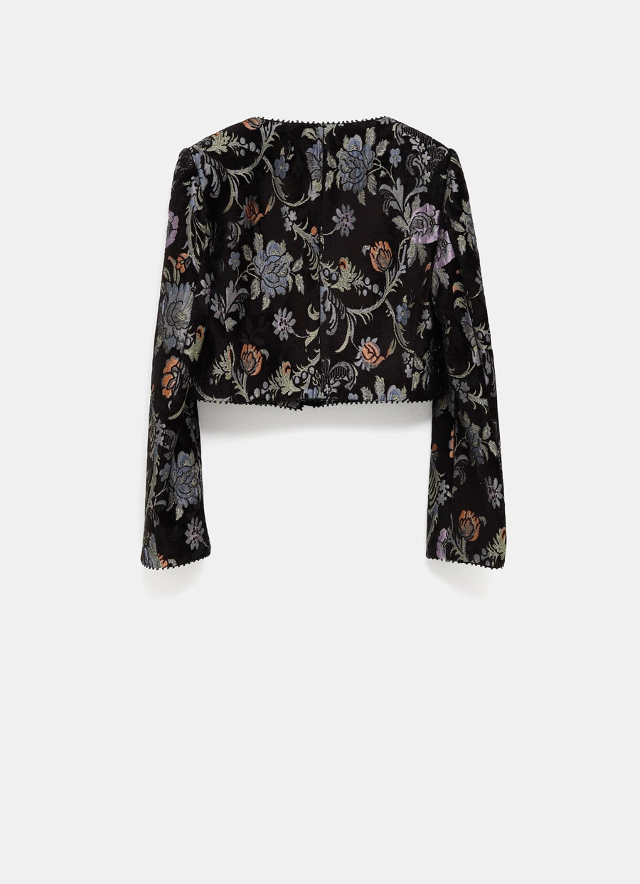 Floral Cropped Jacket