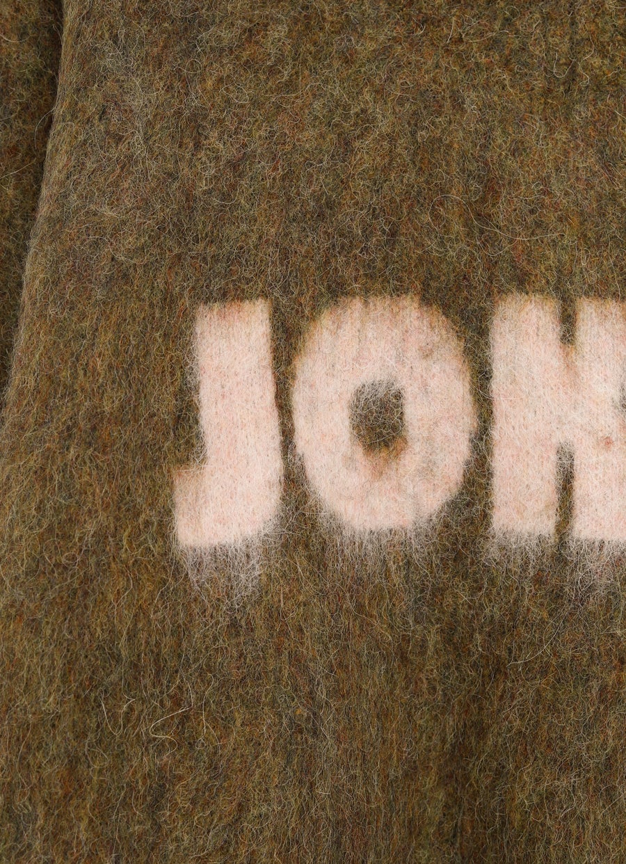 Brushed Mohair V-Neck Jumper
