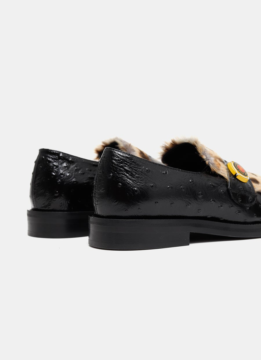 Champagne Cap Square Toe Loafer