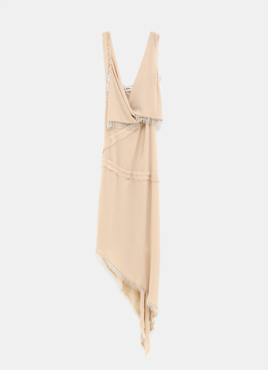 Georgette Draped Midi Dress
