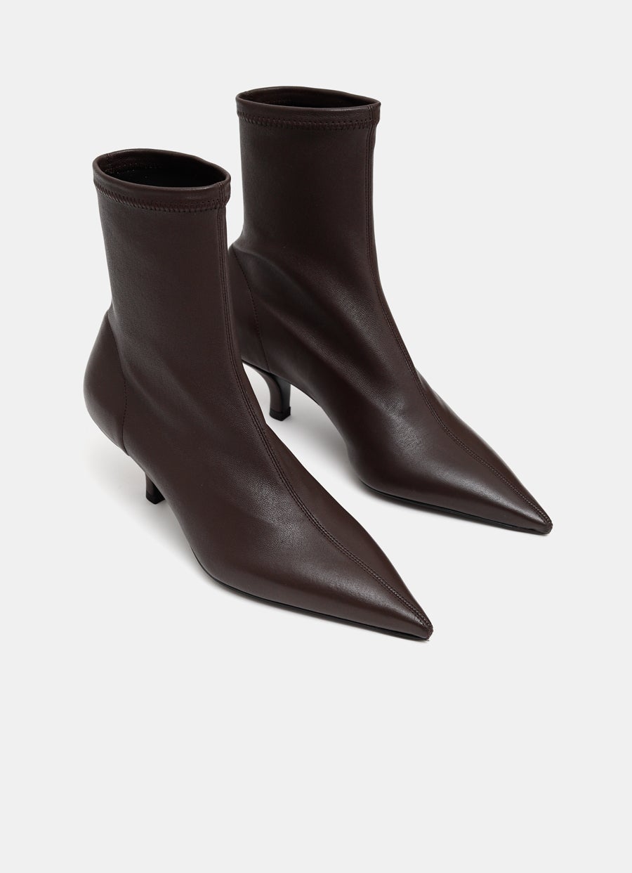 Nappa Heeled Sock Boot