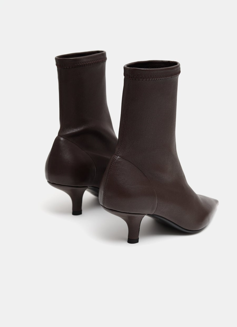 Nappa Heeled Sock Boot