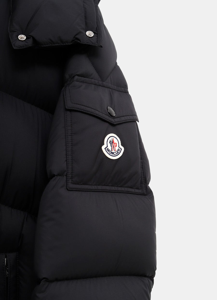 Hanoverian Hooded Long Down Jacket for Men