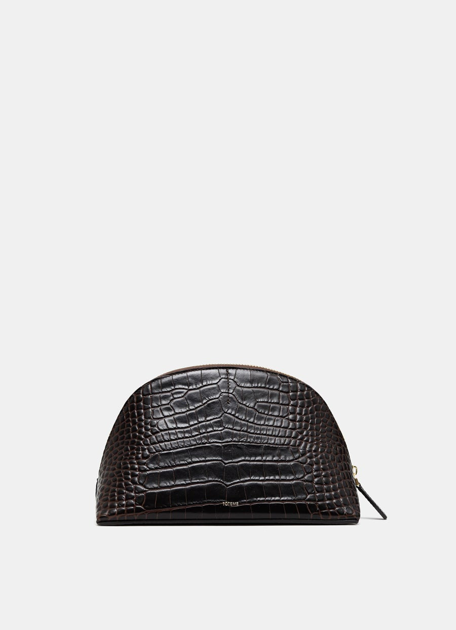 Croc-embossed Pouch