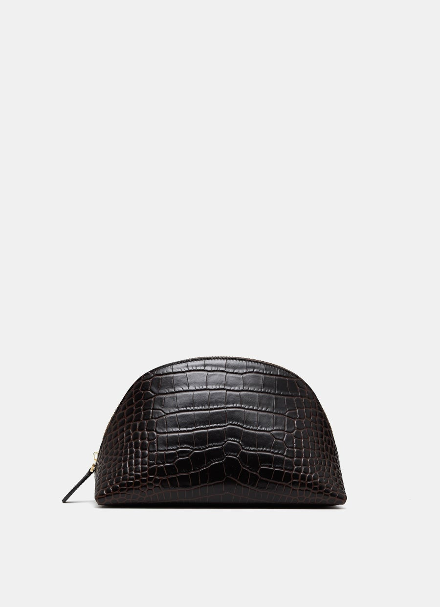 Croc-embossed Pouch