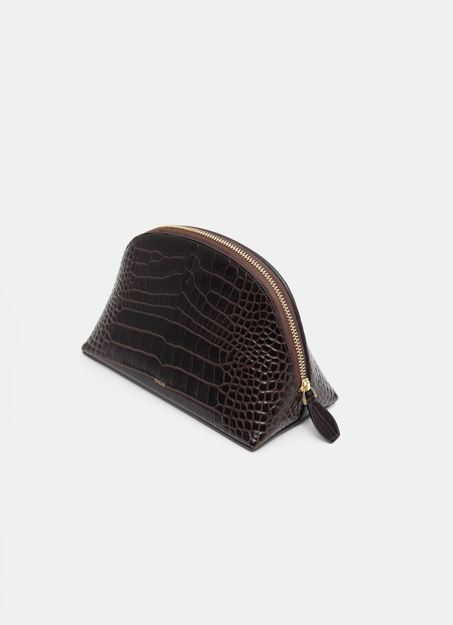 Croc-embossed Pouch