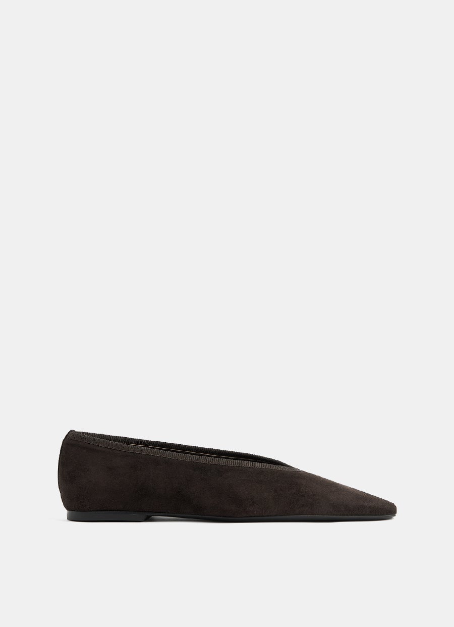 Minimalist Suede Ballerina